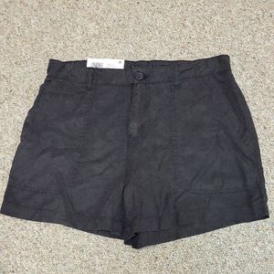 Social Standard By Sanctuary Womens Washed Black Fortune Tencel Short NWT Medium